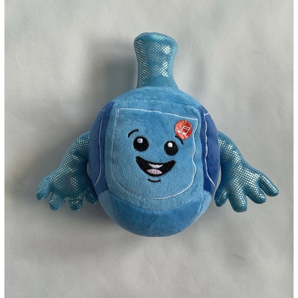 Hanukkah Dreidel Musical Plush Toy Plays 2 Songs Aviv Judaica Jewish‎ Holiday.